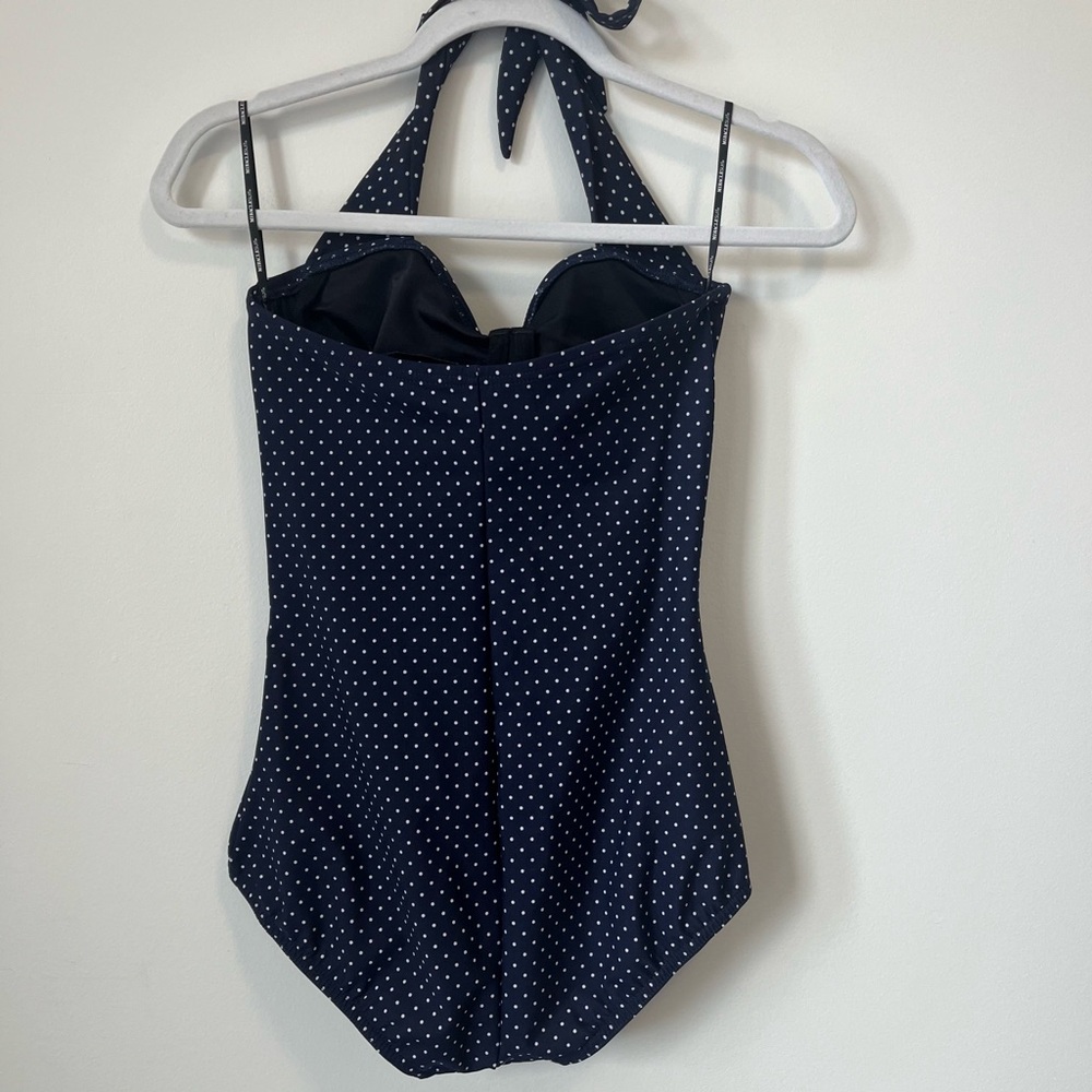 MIRACLESUIT Spellbound pin point Polka Dot Halter One Piece Swimsuit S - Picture 9 of 16